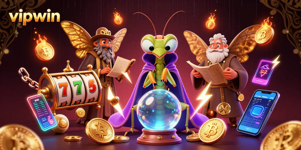 Play exciting slots at vipwin with engaging visuals of jackpots, crypto coins, and more!
