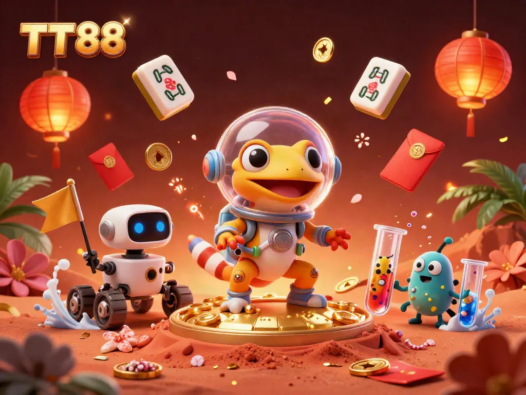Take a thrilling journey with TT 88 as the Martian gecko discovers a hidden casino in a space adventure.