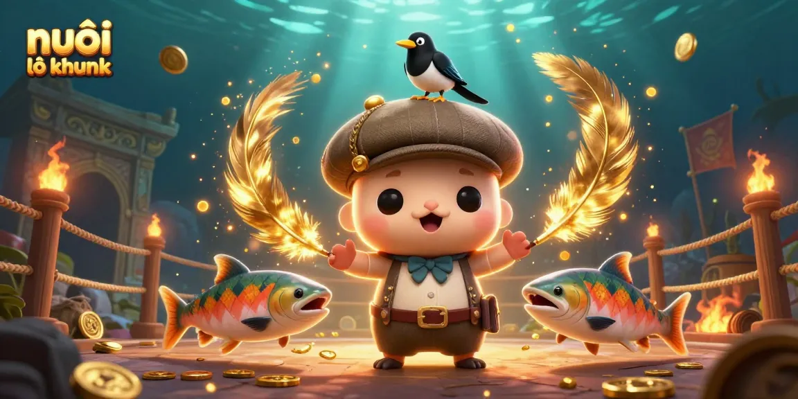 Engage in nuôi lô khung with 3D cartoon Nessie and friends navigating a rich casino scene.