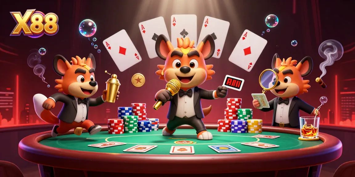 Experience the thrilling advantages of X88 casino with engaged hyenas creating vibrant gaming energy.