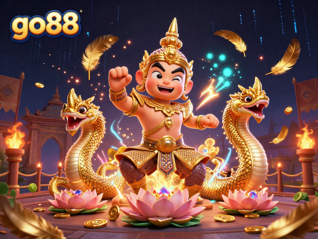 Join the excitement at go88 with epic battles and vibrant rewards in a lively casino scene.