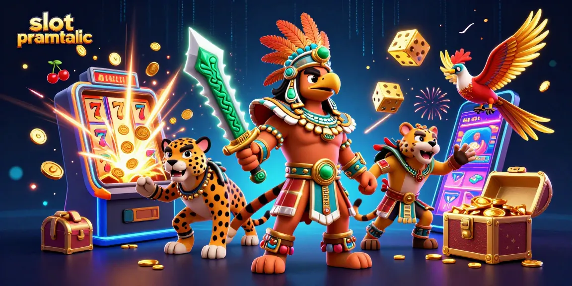 Menangkan jackpot dengan permainan slot pragmatic yang meriah, dipenuhi koin dan simbol keberuntungan.