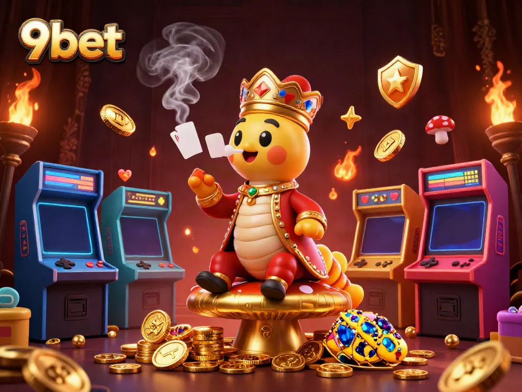 Experience thrilling gaming with 9bet's vibrant casino atmosphere featuring unique 3D characters.