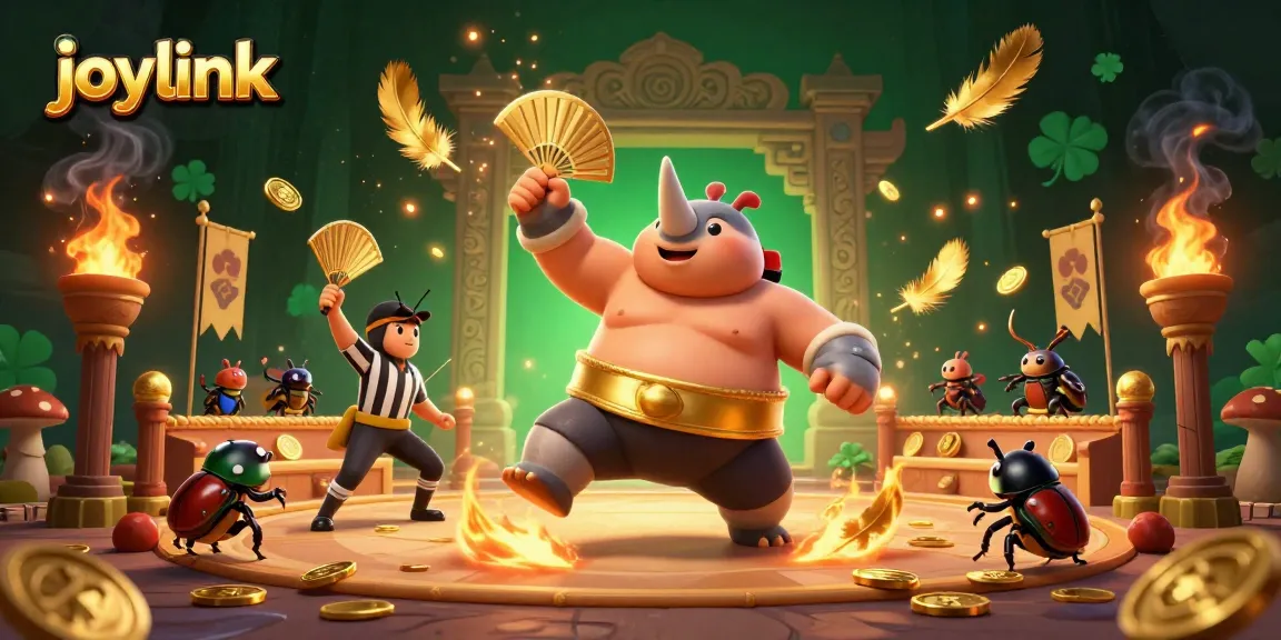 Experience the excitement of joyous gaming action with joylink in this vibrant casino scene.