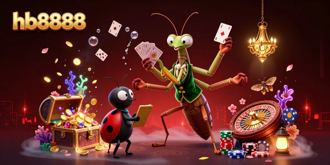 Experience dazzling gameplay at hb8888 with an engaging 3D casino scene featuring vibrant characters and elements.