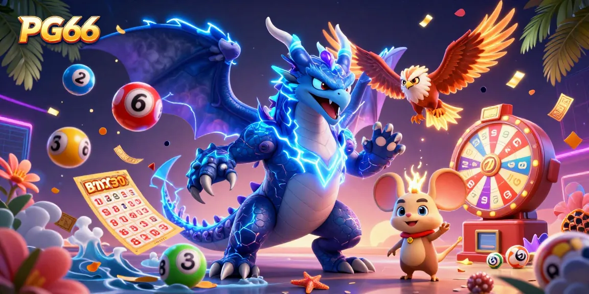 Play thrilling games at PG66 with vibrant lottery elements and dynamic characters.