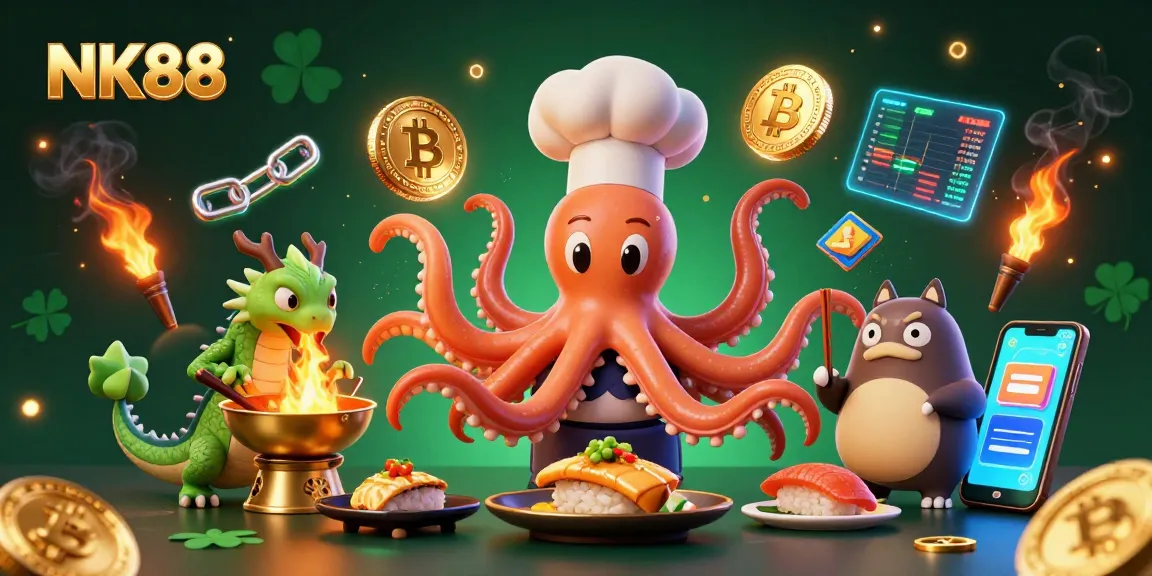 Experience thrilling wins at NK88 with vibrant scenes showcasing epic adventures in online gambling.