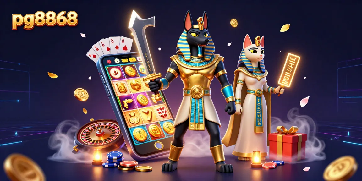 Experience thrilling wins at pg8868 with Anubis and Bastet in a vibrant casino world.