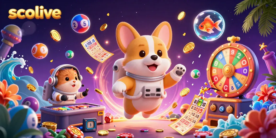 Socolive immerses players in exciting casino moments with dynamic gambling elements and floating characters.