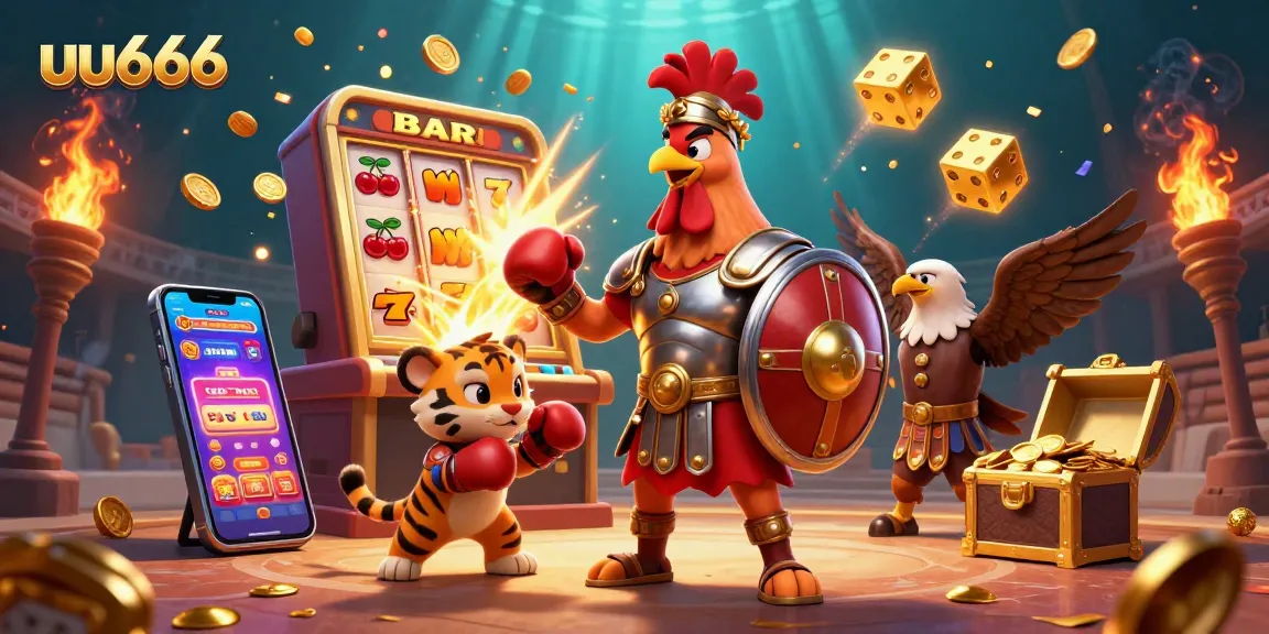 Experience thrilling gameplay with uu666’s jackpot winnings, lively characters, and immersive casino elements.