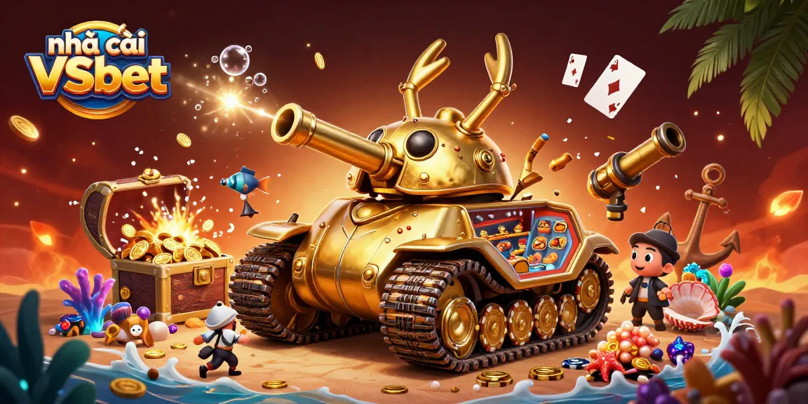 Experience gaming excitement with nhà cái VSbet in a rich, dynamic 3D casino scene.