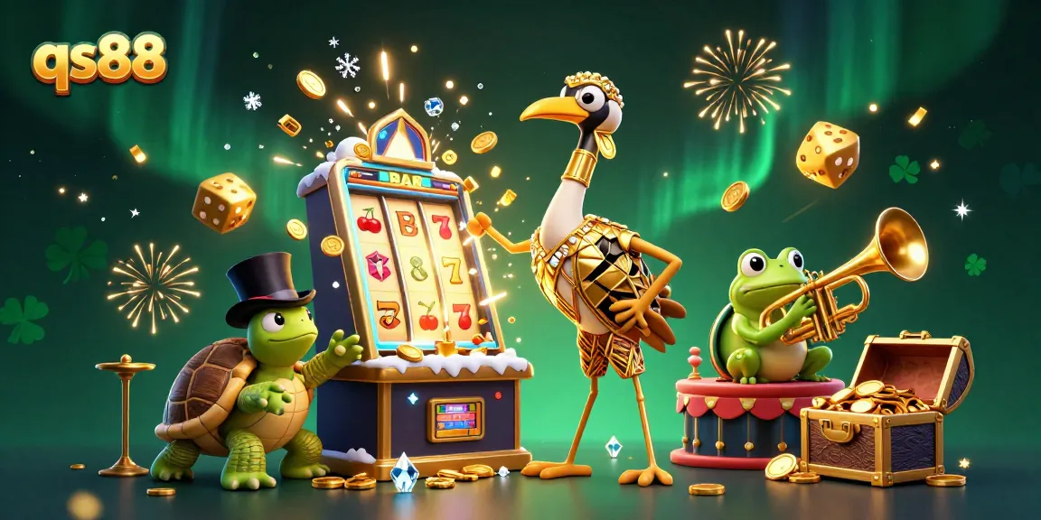 Spin and win at qs88 with vibrant 3D casino characters and exciting gaming elements bursting with energy.