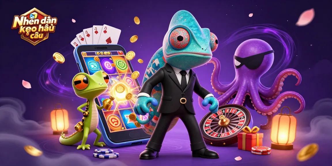 Experience Nhận định kèo nhà cái through a vibrant 3D scene with gambling elements in action.
