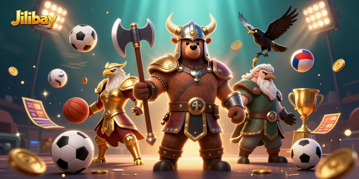 Engage in dynamic gaming action with Jilibay's award-winning platform, featuring sports elements and majestic characters.